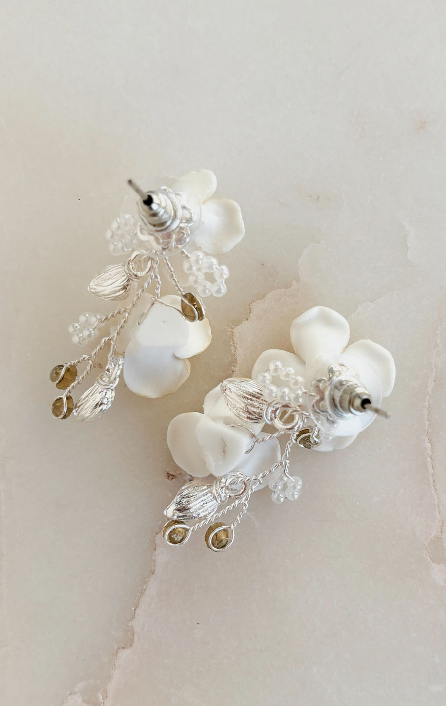 Porcelain Floral Earrings