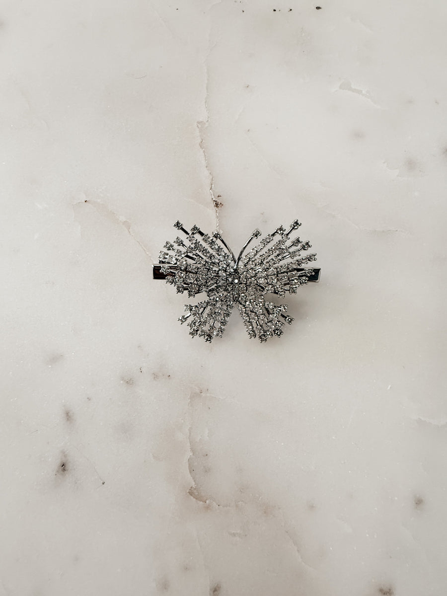 Crystal Butterfly Pin - SAMPLE SALE