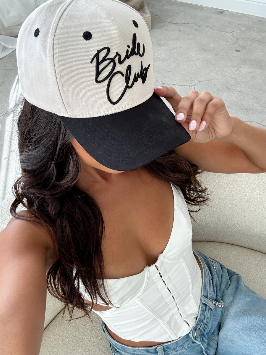 BRIDE CLUB Baseball Hat - Black