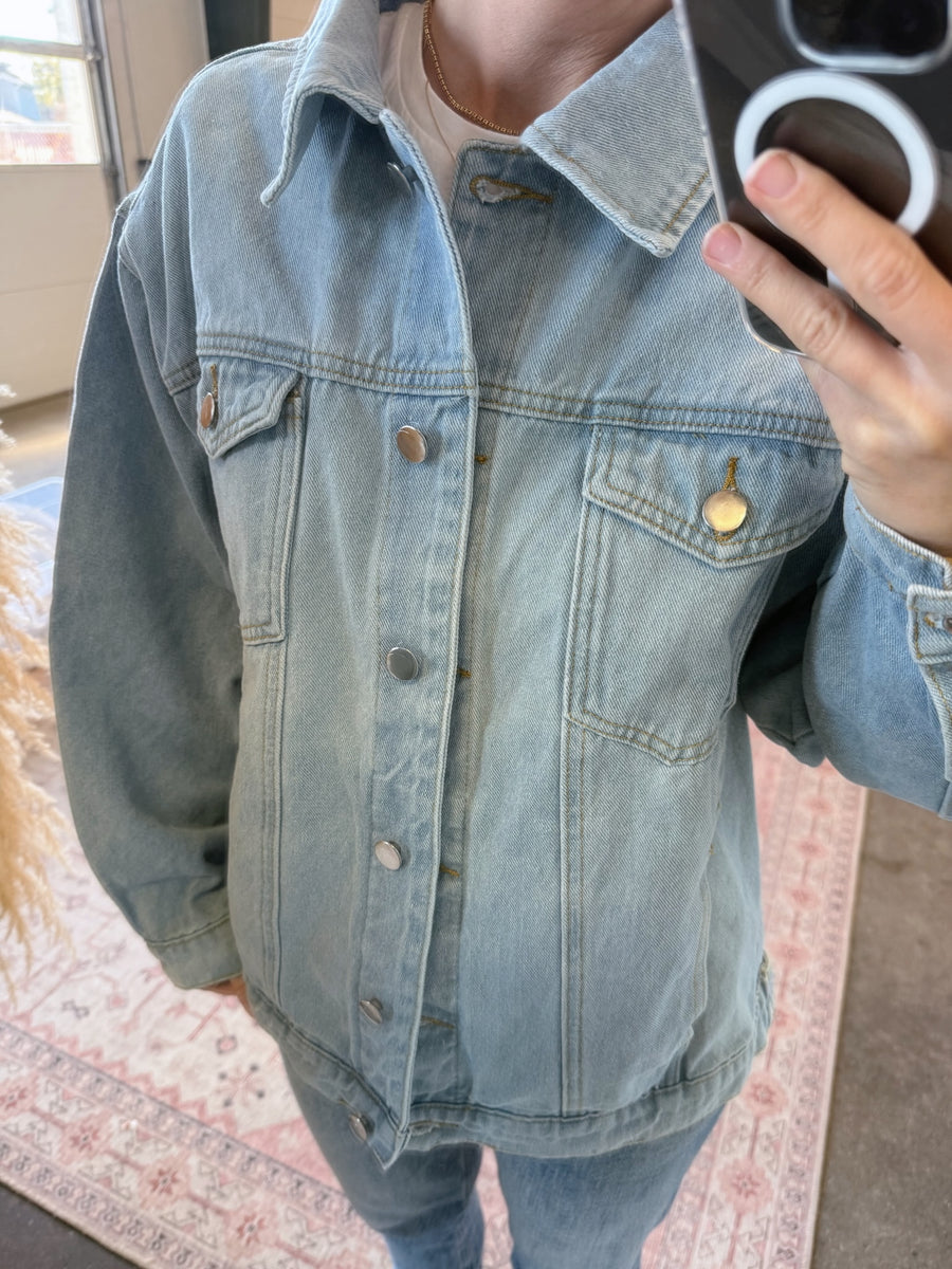 Oversized Denim Jacket - Sample Sale DENIM