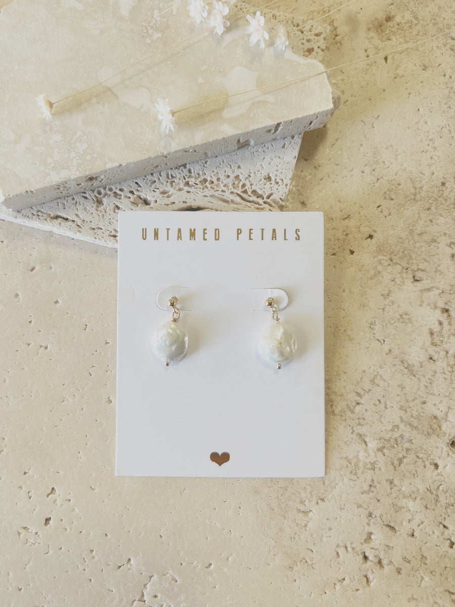 Opal Pearl Studs  - SAMPLE SALE