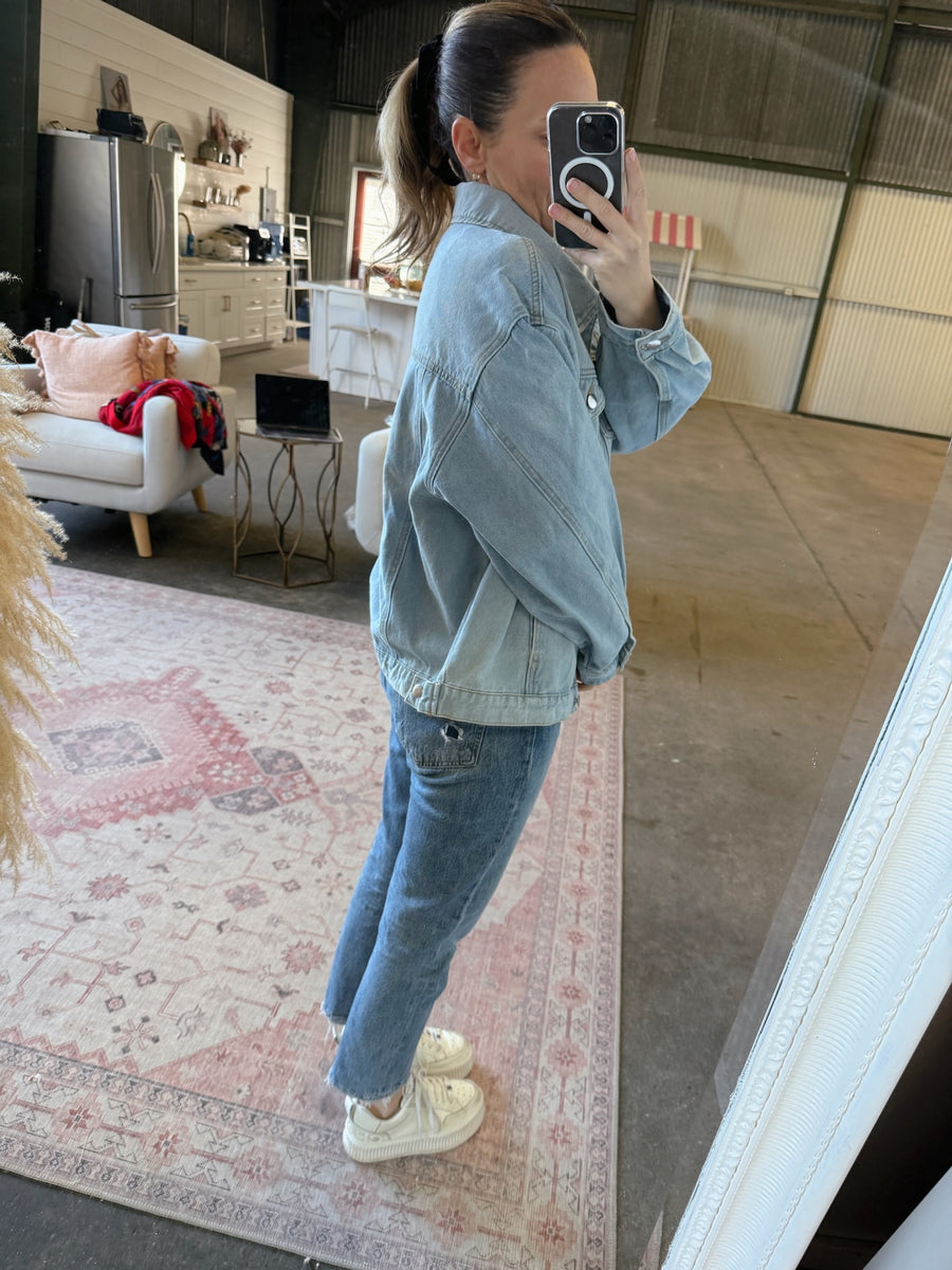 Oversized Denim Jacket - Sample Sale DENIM