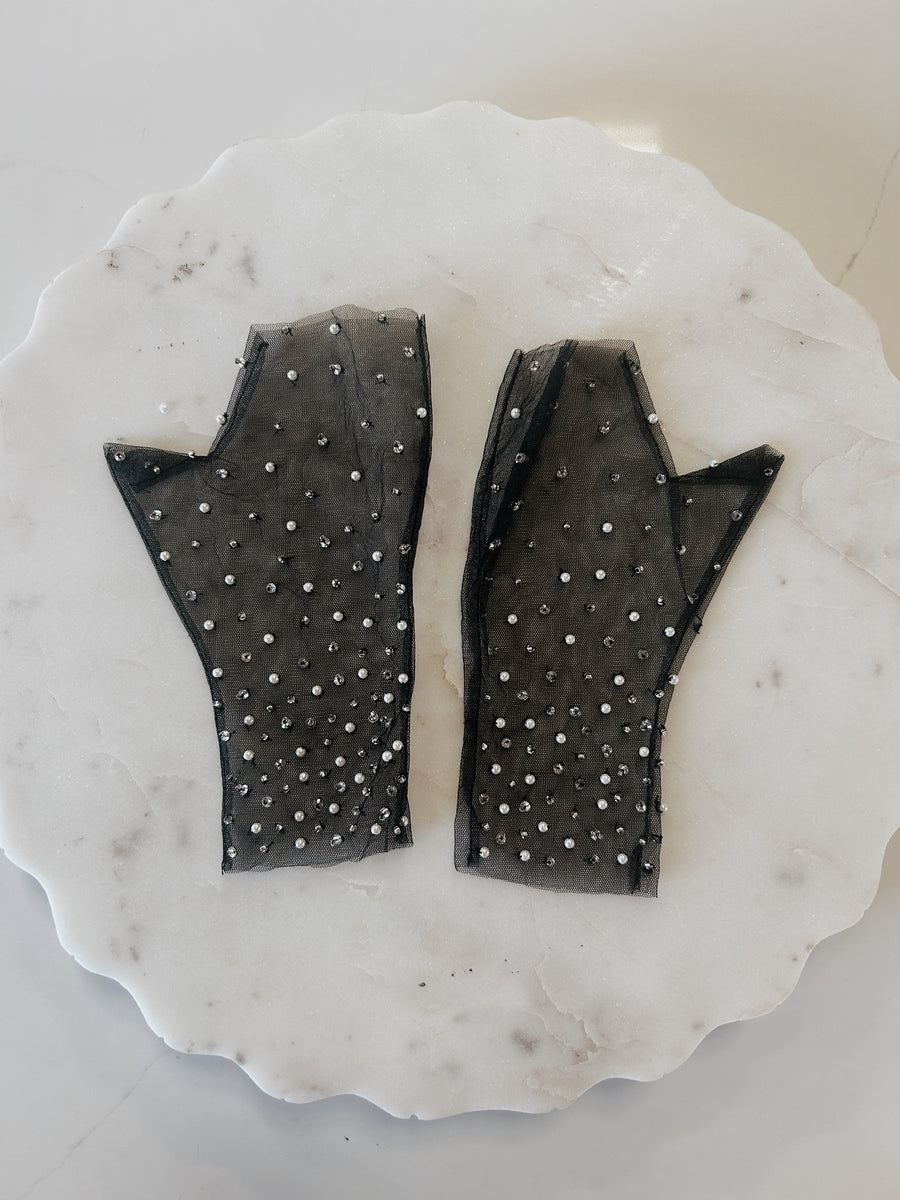 High Tea Gloves - Black - SAMPLE SALE