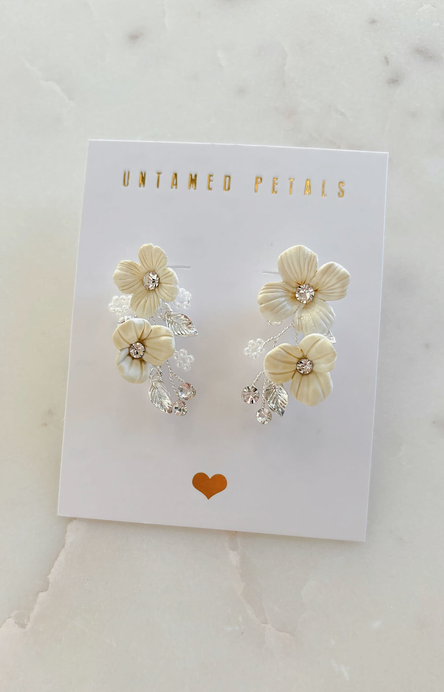 Porcelain Floral Earrings