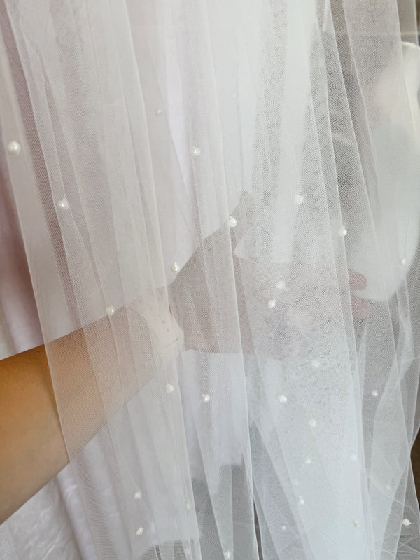 Modern Pearl Veil  - SAMPLE SALE