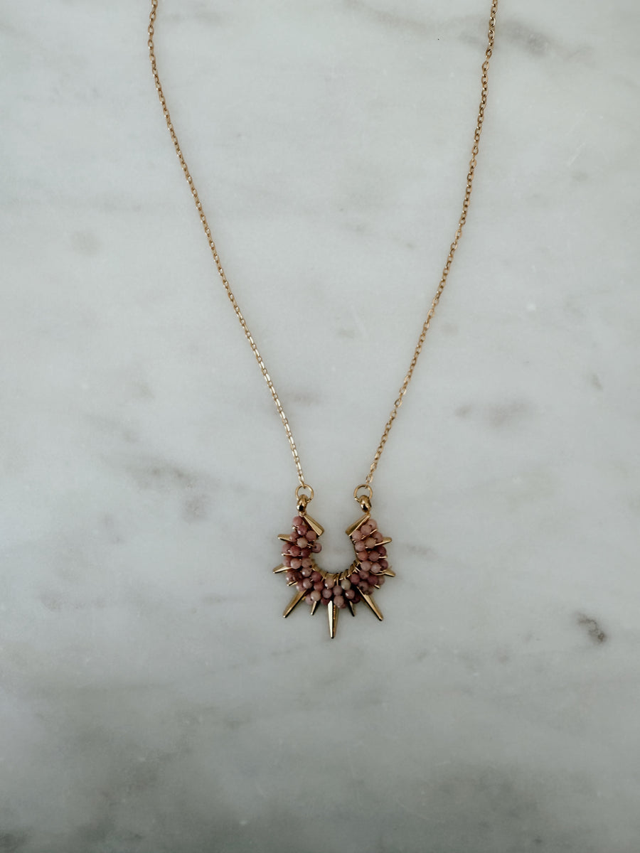 Pink Starburst Necklace -  SAMPLE SALE