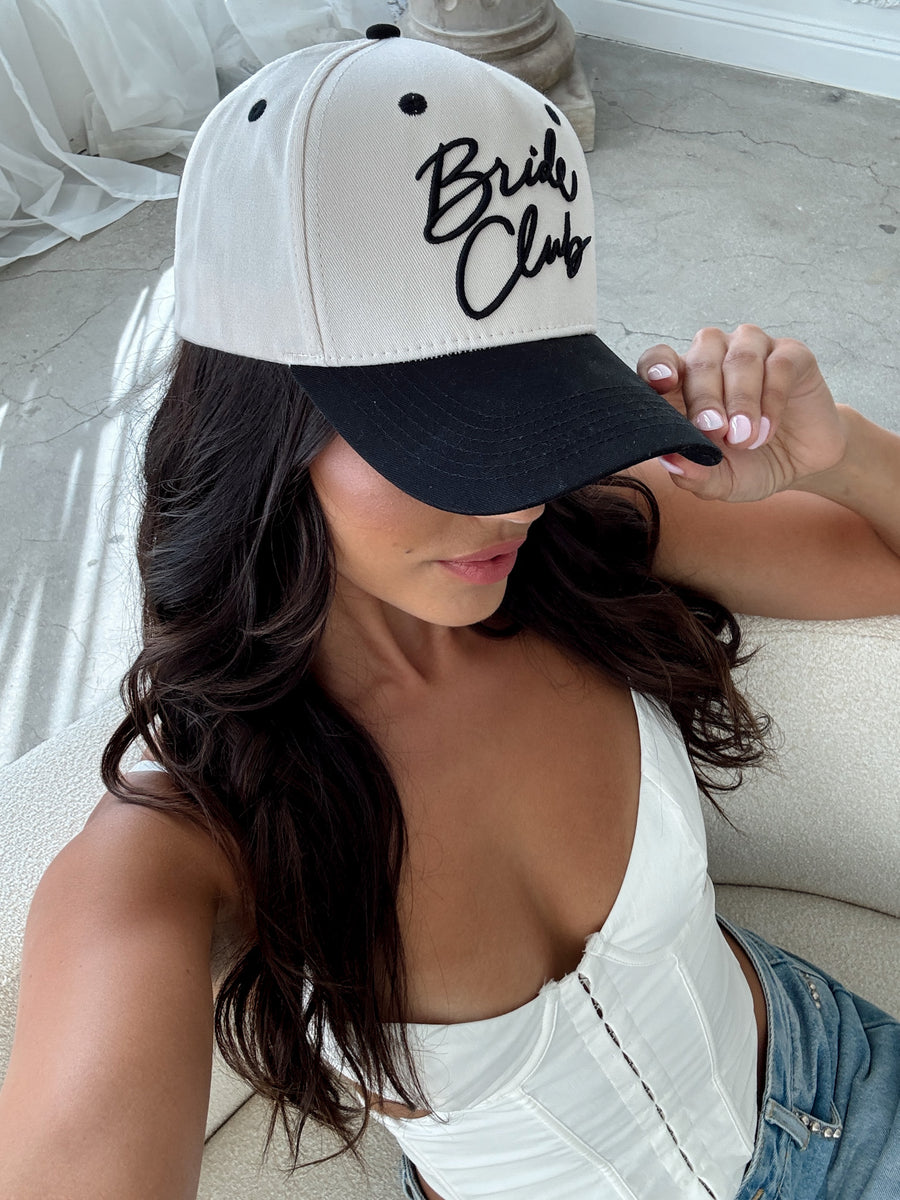 BRIDE CLUB Baseball Hat - Black