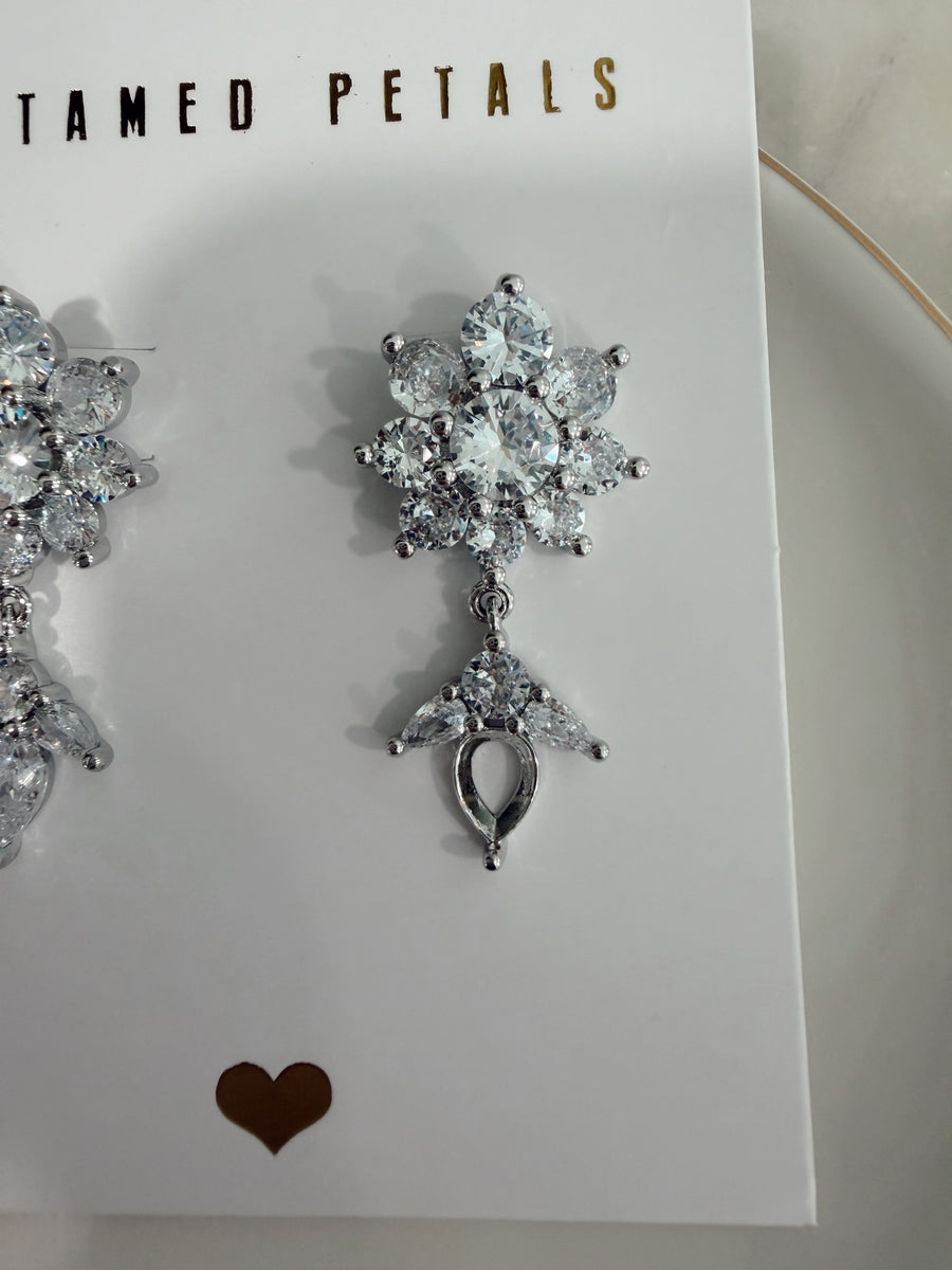 Whisper Crystal Drop Earrings - SAMPLE SALE - Damaged