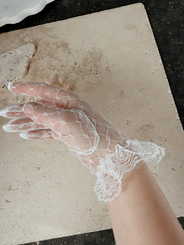 Sheer Lace Gloves - SAMPLE SALE