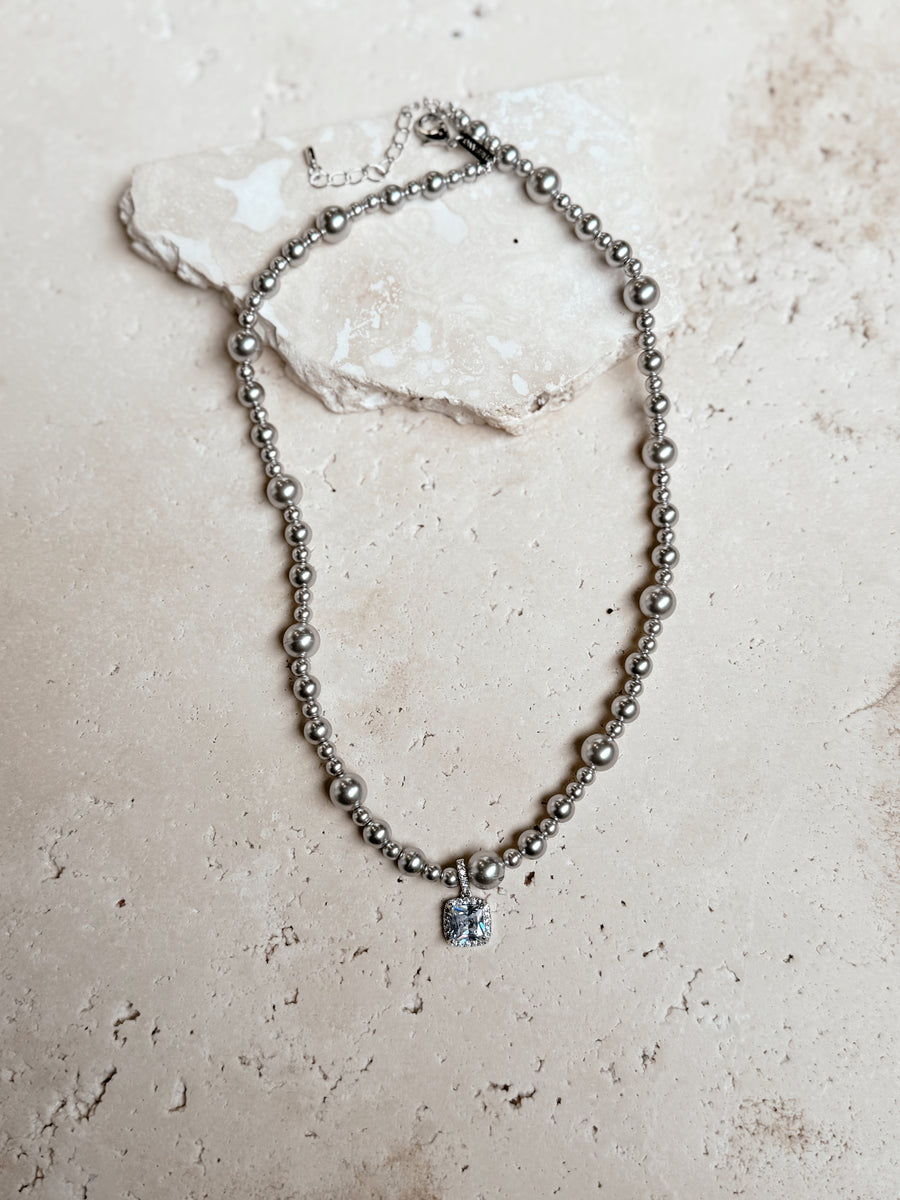 Grey Pearl Pendant - Sample