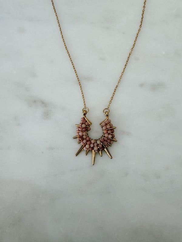 Pink Starburst Necklace -  SAMPLE SALE