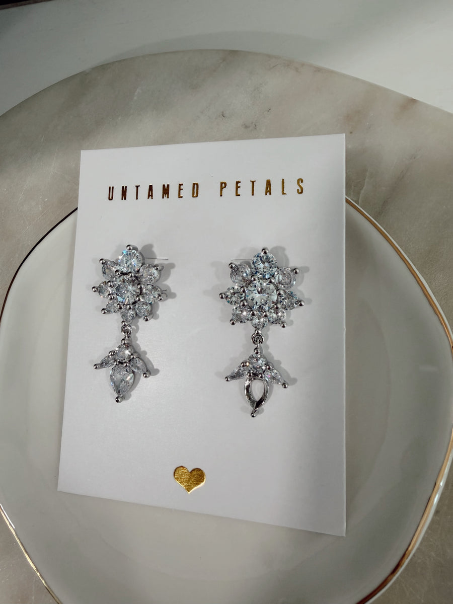 Whisper Crystal Drop Earrings - SAMPLE SALE - Damaged