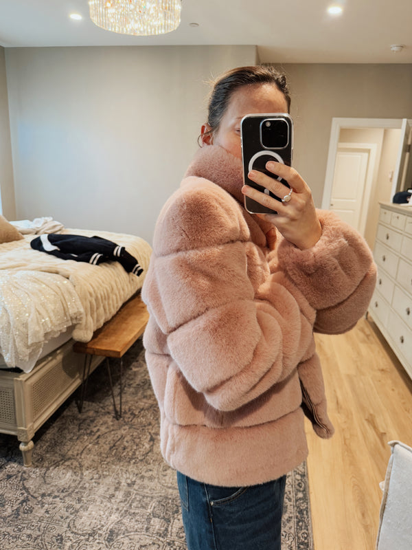 Lux Pink Faux Fur - SMALL