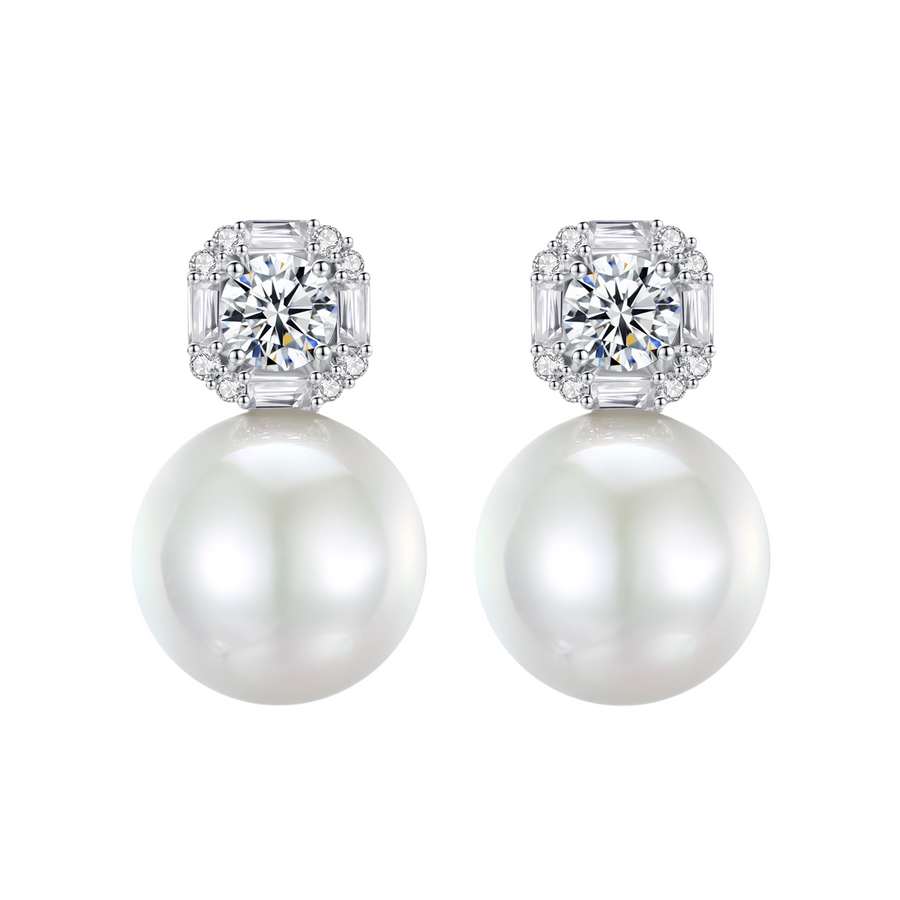 Kit Pearl and Crystal Earrings