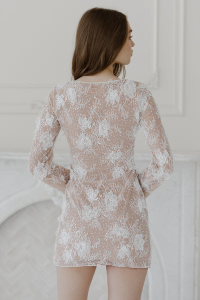 Everly Mini Dress - Nude