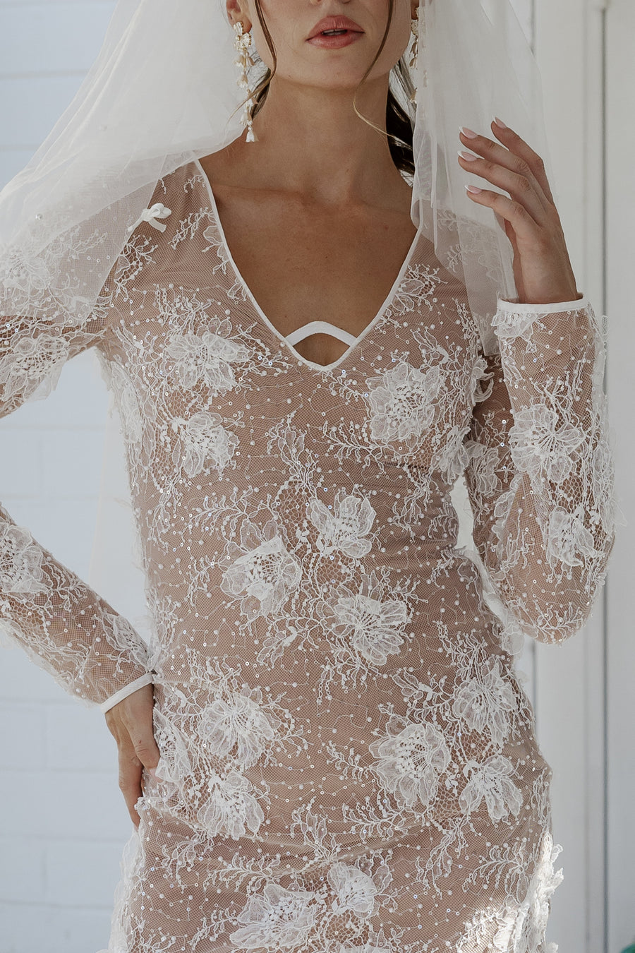 Everly Mini Dress - Nude
