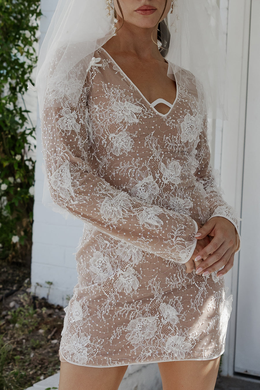 Everly Mini Dress - Nude