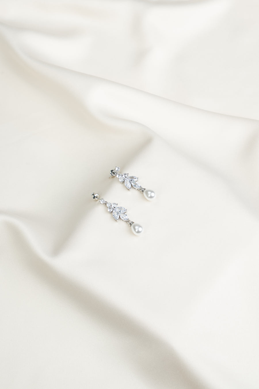 Leo Pearl and Crystal Drop Earrings
