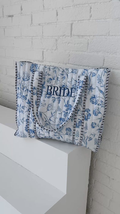 Beatrix Quilted Bridal Tote