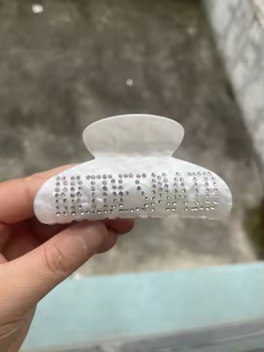Bridesmaid Crystal Claw Clip