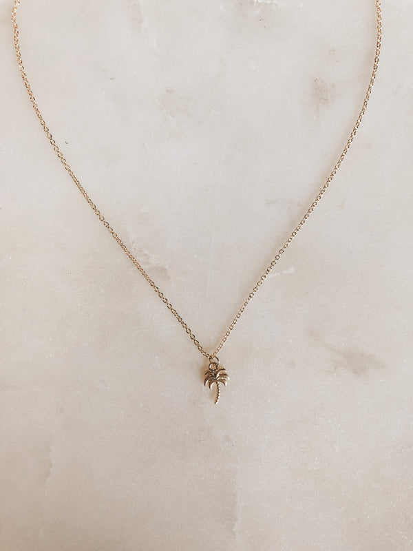 Palm Tree Necklace - Sample Sale