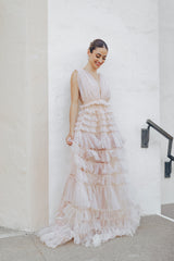 Baroness Pearl Gown - Nude