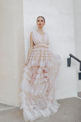 Baroness Pearl Gown - Nude