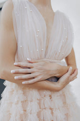 Baroness Pearl Gown - Nude
