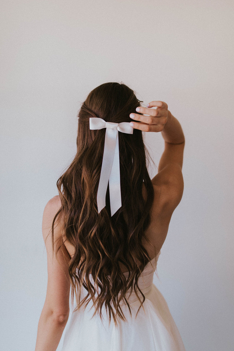 white satin bow for dress White Satin Bow for Dress