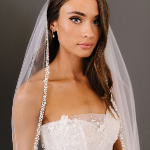 Untamed Petals Padma Birdcage Veil