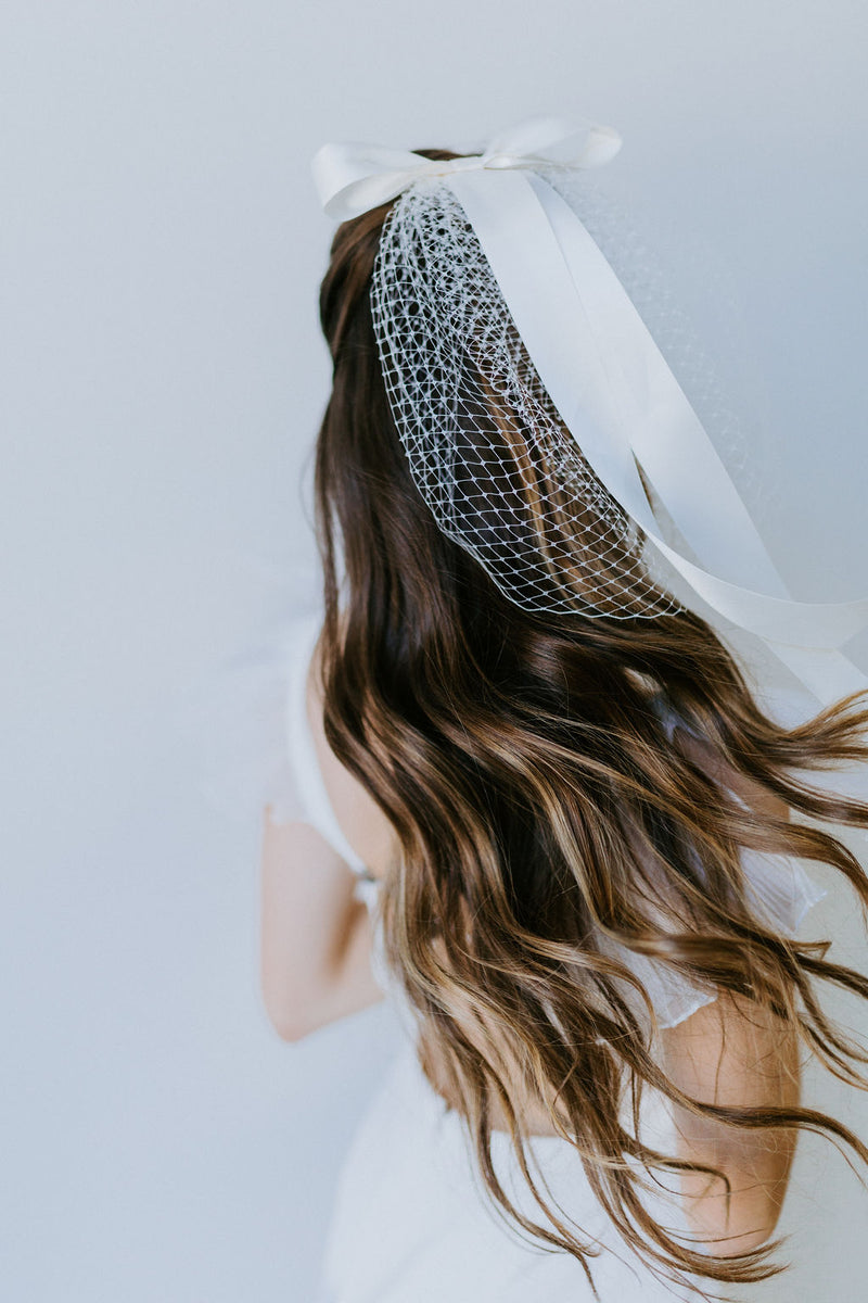 Untamed Petals Padma Birdcage Veil