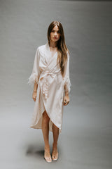 Ellis Feather Robe - SAMPLE SALE