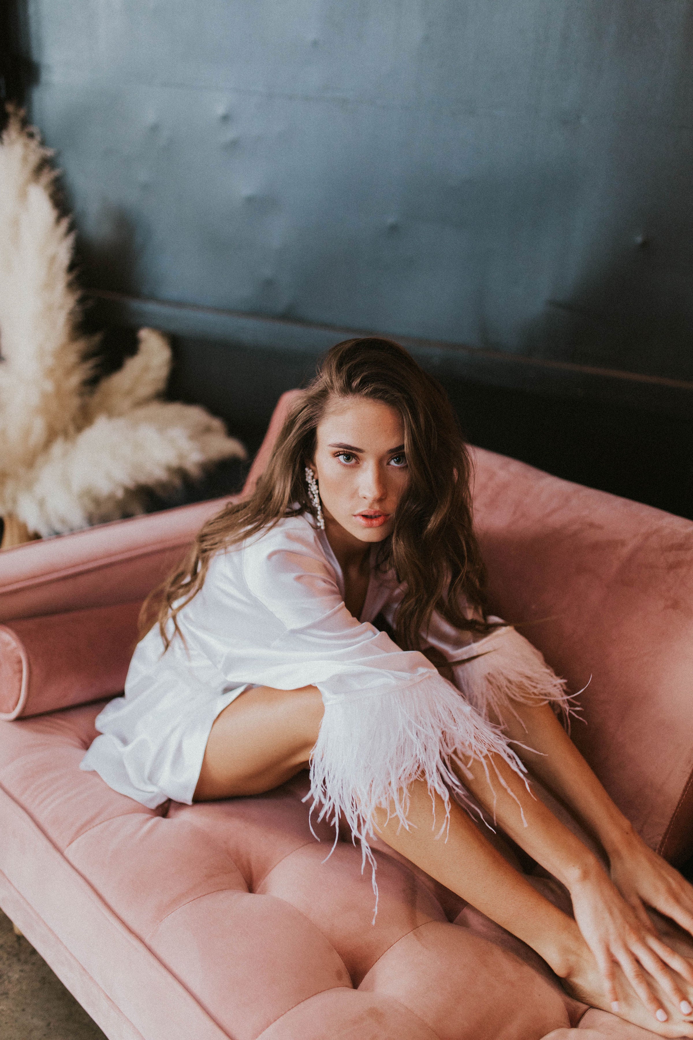 Marilyn Feather Robe – Untamed Petals