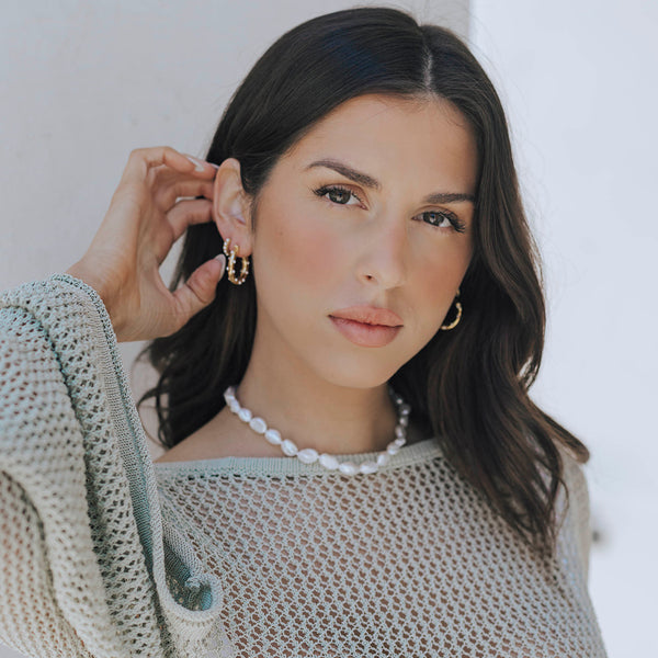 Sea Breeze Freshwater Pearl Choker – Untamed Petals