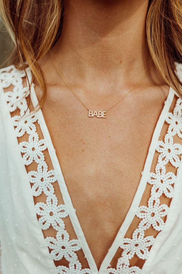 BABE Pave Necklace